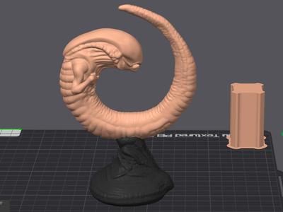 Alien Xeno Baby Sculpture