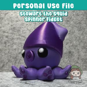 Stewart the Squid Spinner Fidget