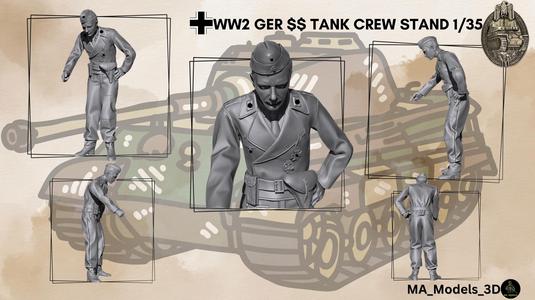 ww2 german tank crew4 point 1_35