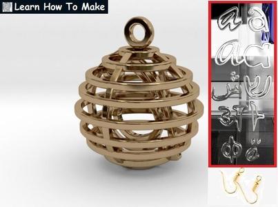 Personalised Sphere Earring