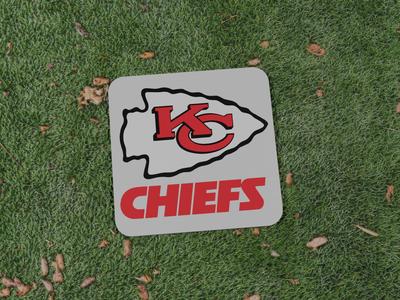 Kansas City Chiefs Square Coaster