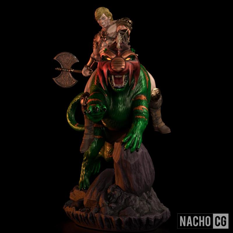 Fan Art - Heman and BattleCat from MOTU