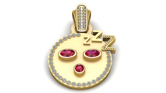 Zzz pendant design  3D printable model