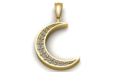 minimalist pendant 3D printable model