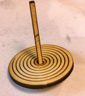Hypnodisk - laser cut spinning top