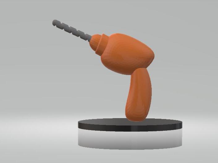 DRILL MACHINE TOY 3D PRINTABLE MODEL