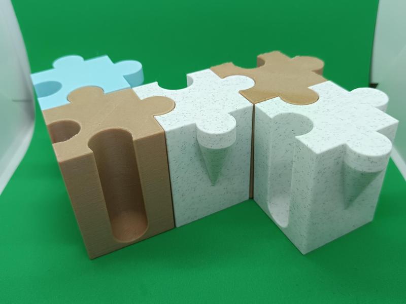 Puzzle Test Tube Flower Vase