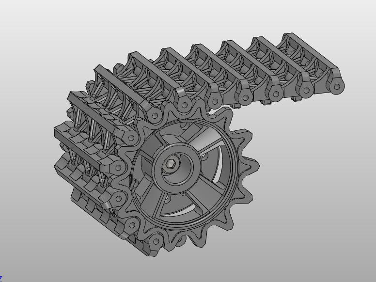 Drive wheel with track