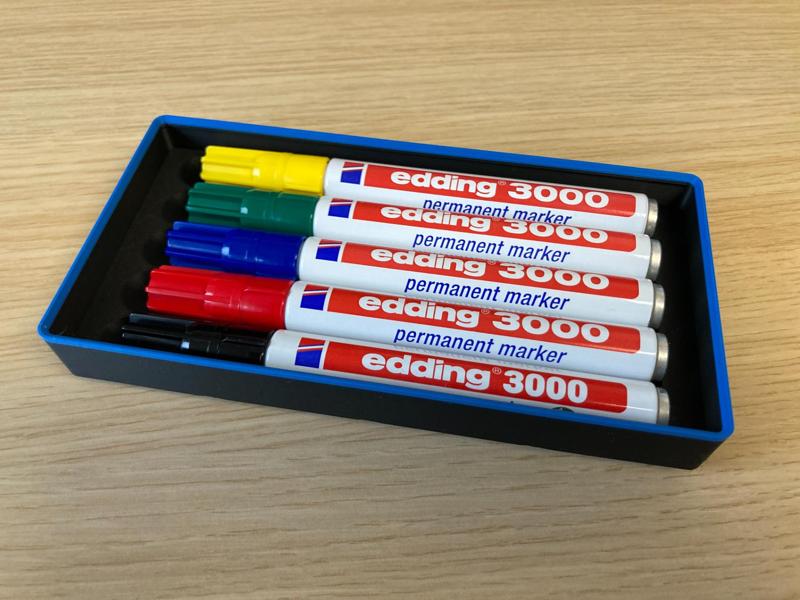 Gridfinity Edding Marker Tray (15 mm) - Stackable