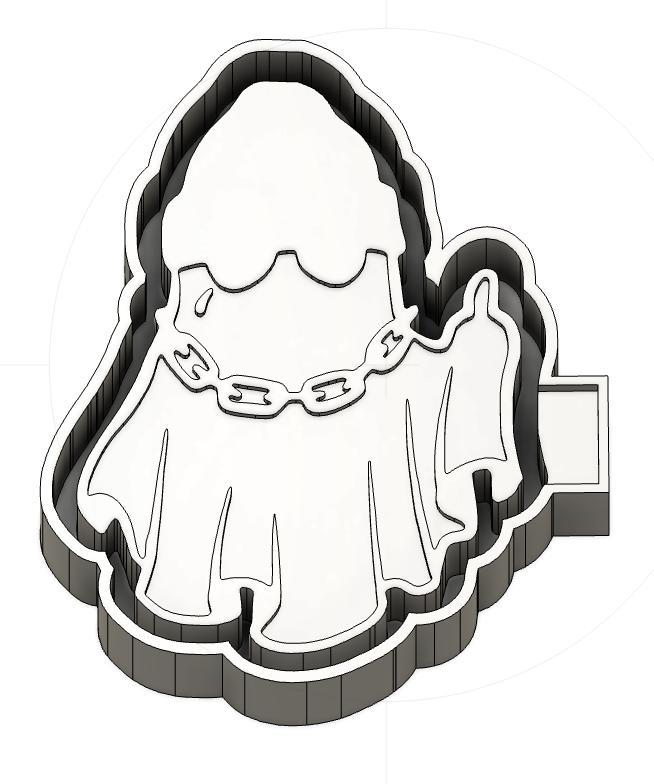 Gangsta Ghostie Car Freshie Molds Silicone Housing