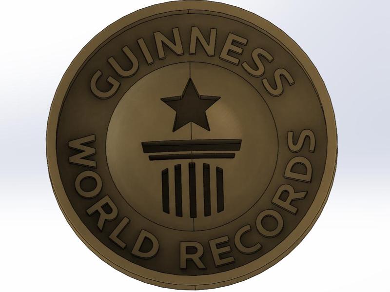 Guinness record medal
