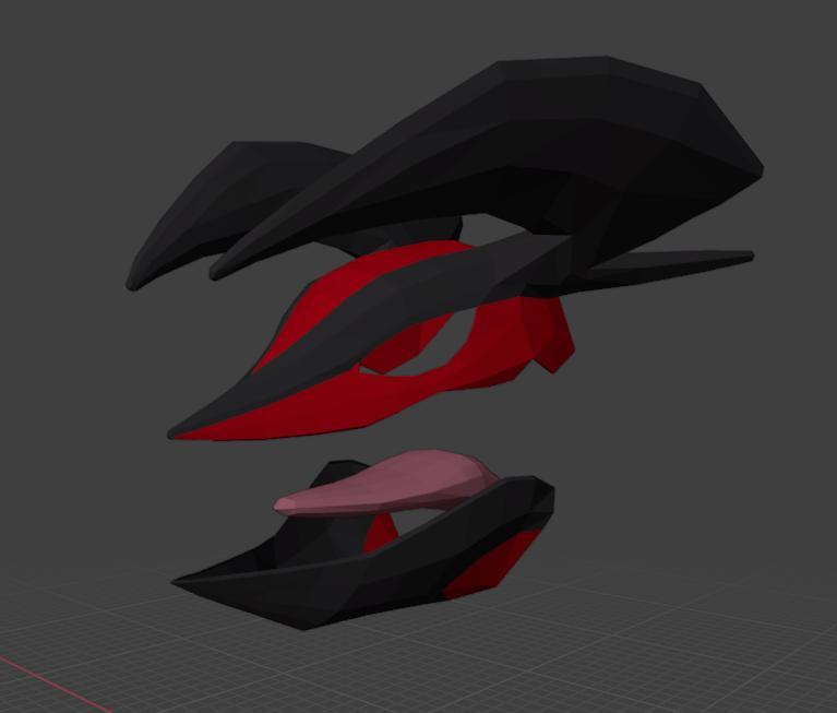 Yveltal Mask with open mouth