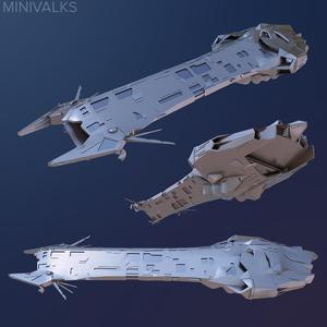 Guantanamo Class Stealth Carrier 1/4000