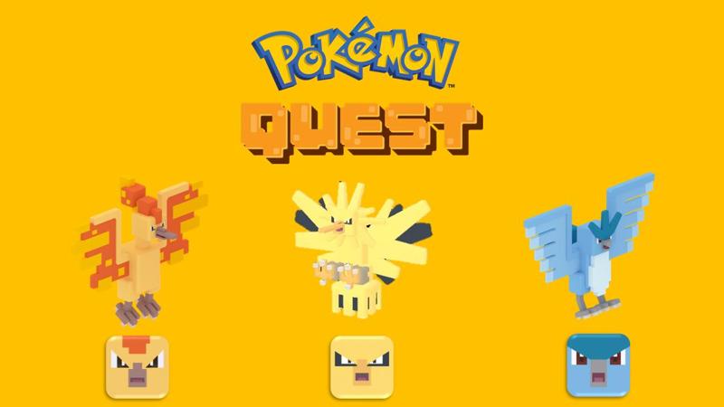 Legendary Birds - Pokemon Quest in 8-BITS