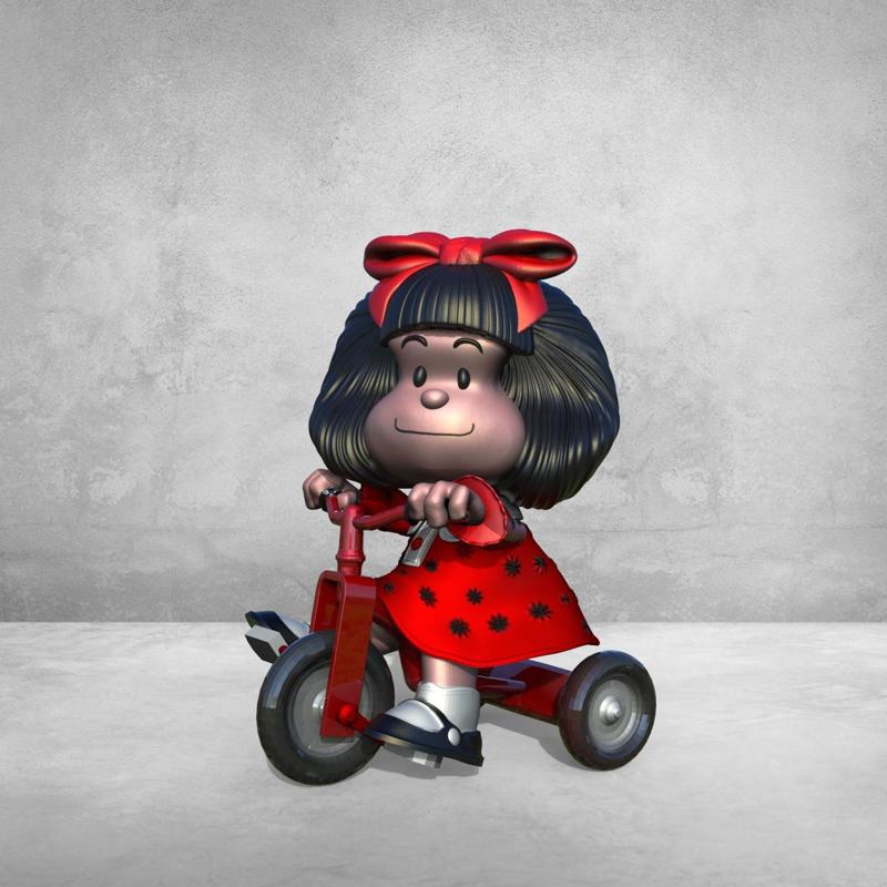 mafalda on tricycle