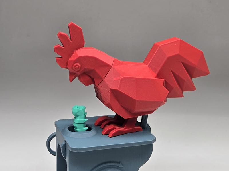 Rooster and worm (automata)