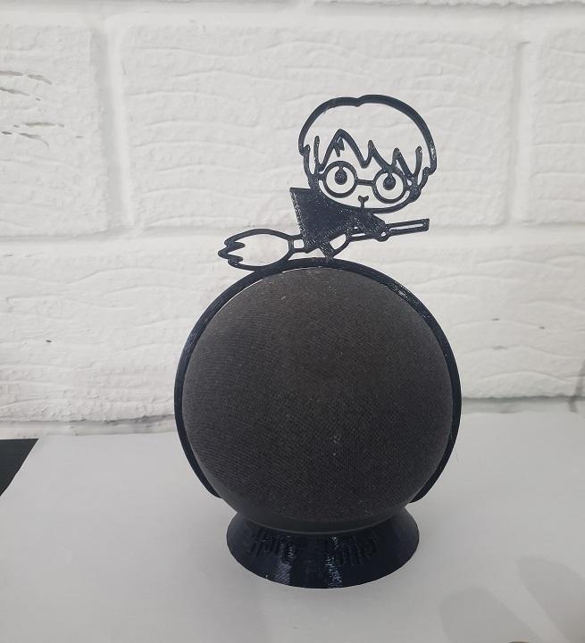 Suporte Alexa Echo Dot 4a e 5a Geração Bruxo Harry Potter Voando