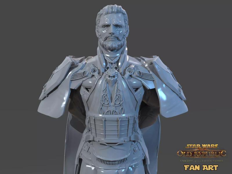 Emperor Valkorion Sculpture 3D Print Full