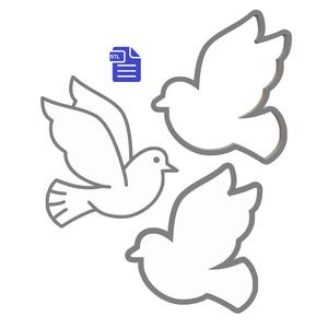 3pc Dove Bath Bomb Mold