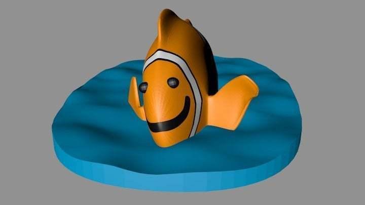 Cute Clownfish Says Hello