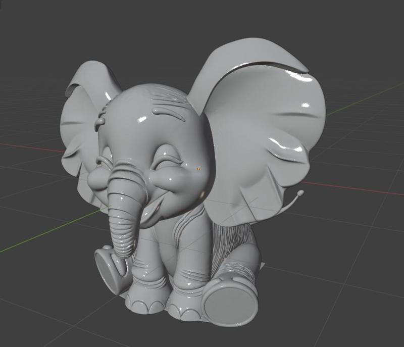 Chubby Ellie – Cute Baby Elephant 3D Printable Figurine