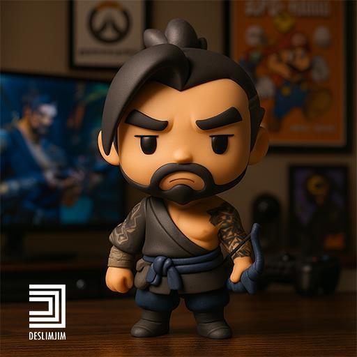Overwatch 2 Hanzo - Chibi Cute toyart