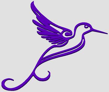 Hummingbird, silhouette