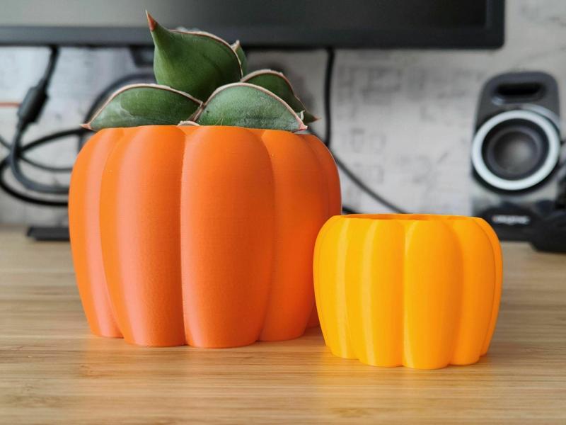 Pumpkin Pot and planter - Halloween - Vase mode