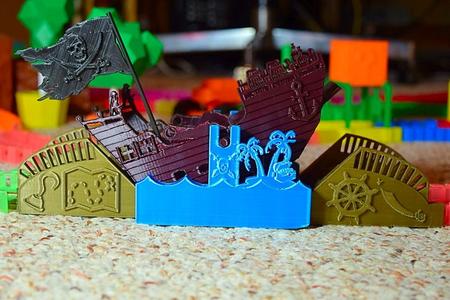 Pirate Ship Seesaw for Magic Tracks, Neo Tracks, and everything compatible