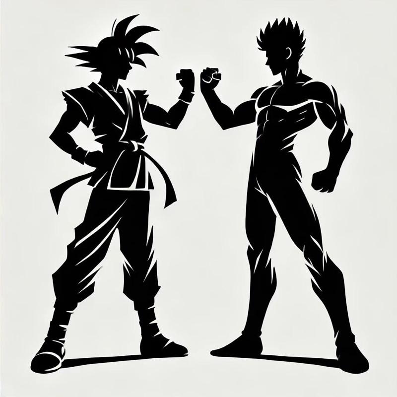Dragon Ball / Fighter / Martial Arts Silhouette