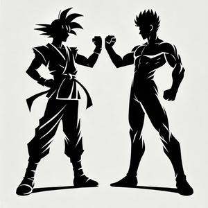 Dragon Ball / Fighter / Martial Arts Silhouette