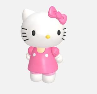 Hello Kitty - Classic Kawaii 3D Style