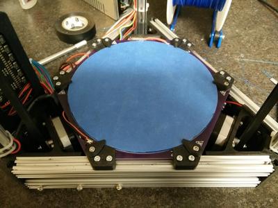 Heated Built Plate Mount & Clips for Mini Kossel 3D Printer