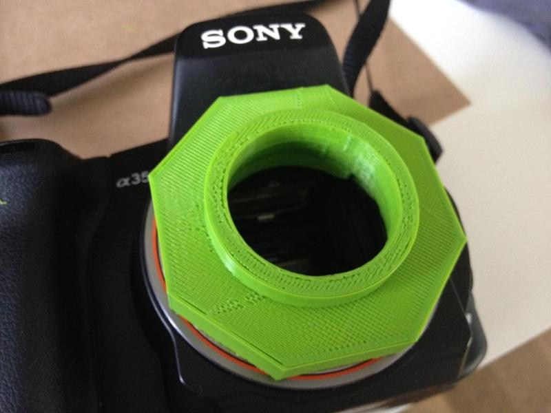 Adapter Ring for Sony A350 Camera to Meade ETX-90 Telescope