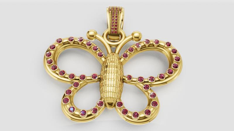 Butterfly Pendant 3D printable model