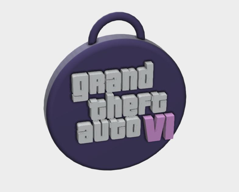 Key ring Grand theft Auto VI (GTA VI)