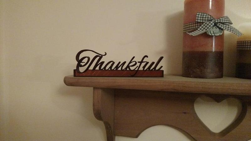 Mantel Decor: Thankful