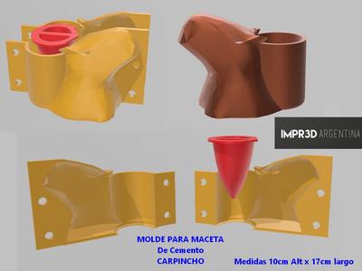 CARPINCHO Cement Flower Pot Mold