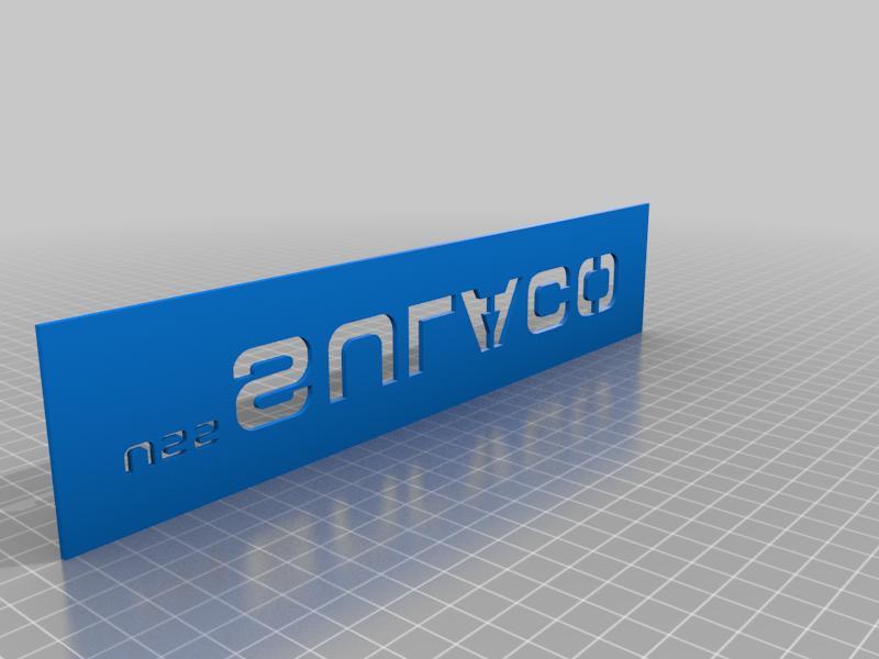 USS SULACO Lettering Stencil