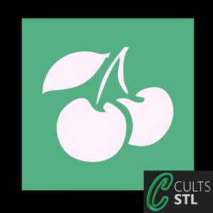 Stencil Cereja Frutas - 10x10cm