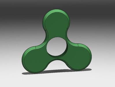 Tri Fidget Spinner Toy ( No outside weight bearings)