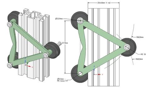 Slider for 2040 Openbuilds v-cut