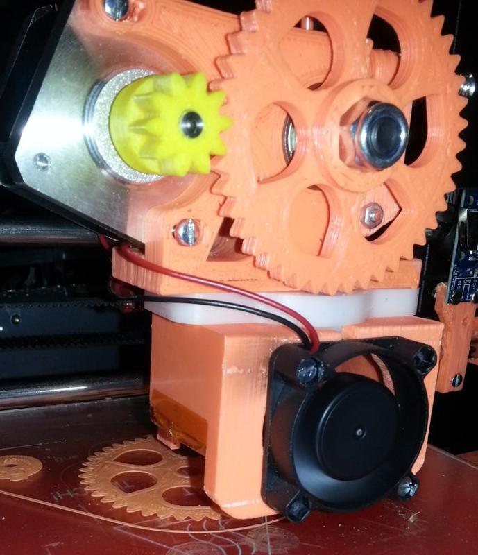 Budaschnozzle 40mm fan Greg's wade extruder Prusa i3