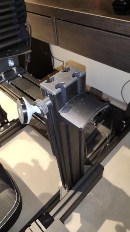 headset holder sim racing aluminium rig profile 8040