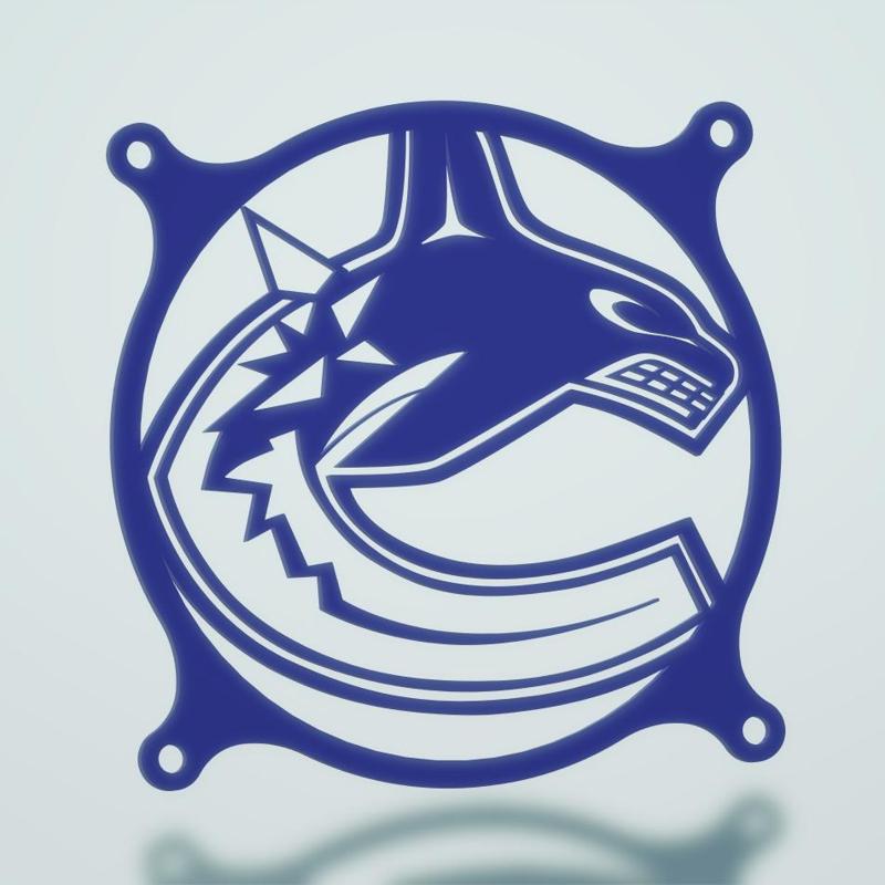 Vancouver Canucks 120mm Fan Cover / Fan Grill