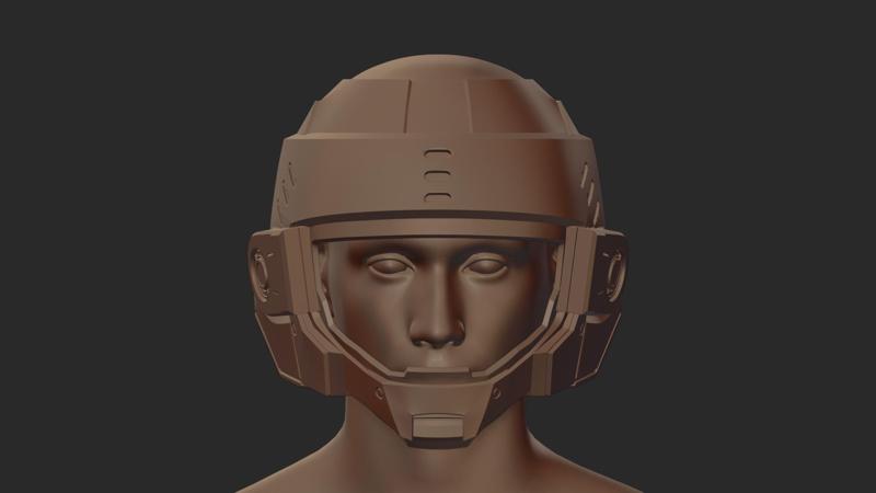 Starship Trooper Helmet Printable STL 3d