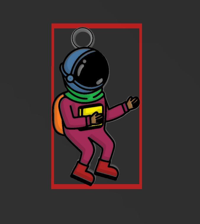 Astronaut Pendant, Necklace