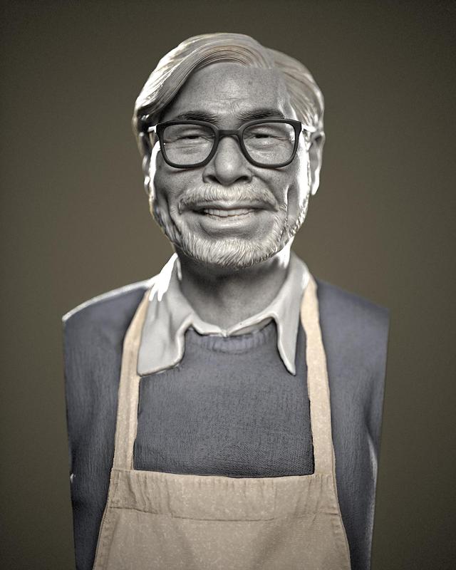 宮崎駿 Hayao Miyazaki Spirited Away My Neighbor Totoro Princess Mononoke bust