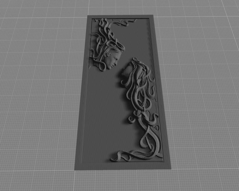 Decorative relief frame