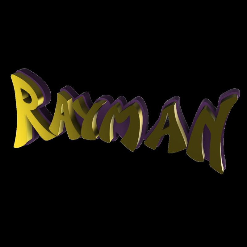3D MULTICOLOR LOGO/SIGN - Rayman